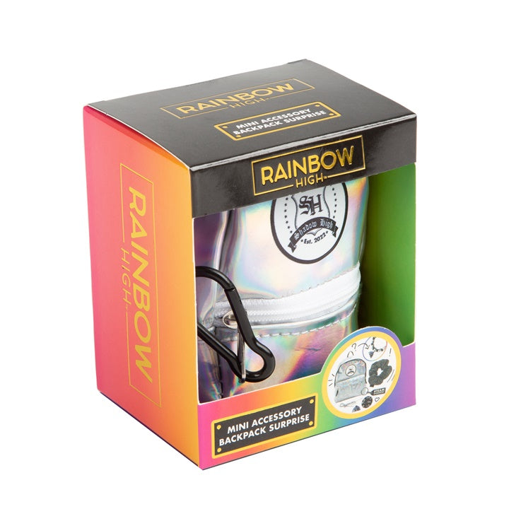 Mini ranac sa dodacima RAINBOW HIGH srebrni