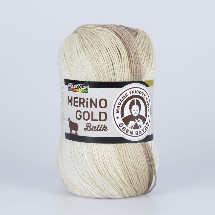 Predivo za pletenje Madame Tricote Paris Merino Gold Batik 100 g