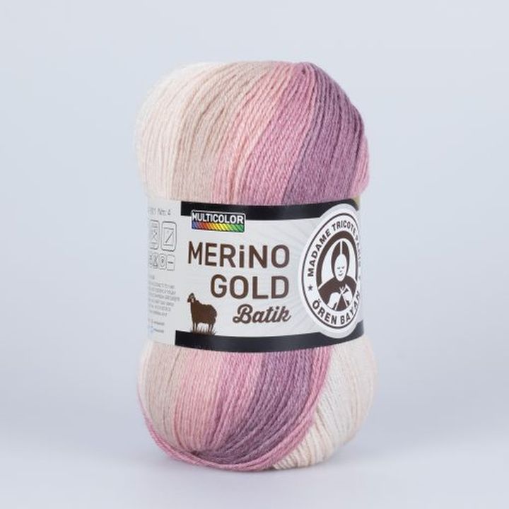 Predivo za pletenje Madame Tricote Paris Merino Gold Batik 100 g