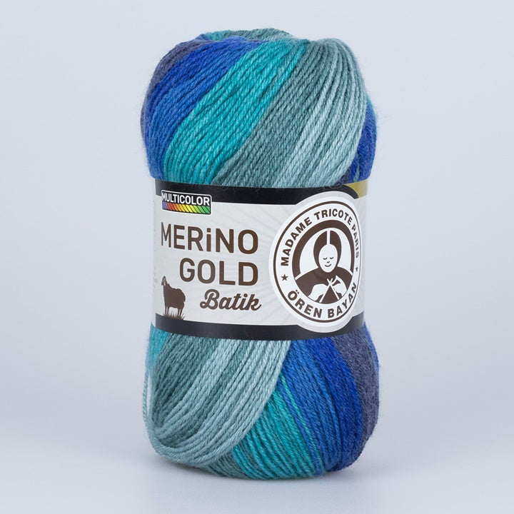 Predivo za pletenje Madame Tricote Paris Merino Gold Batik 100 g