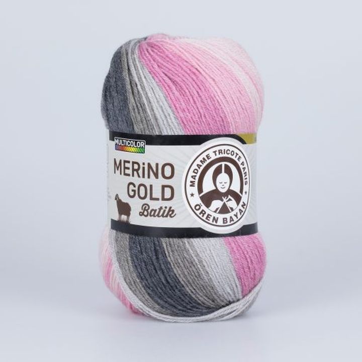 Predivo za pletenje Madame Tricote Paris Merino Gold Batik 100 g