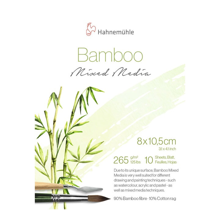 MINI BAMBOO blok HAHNEMÜHLE Mešoviti mediji 10,5k8 cm