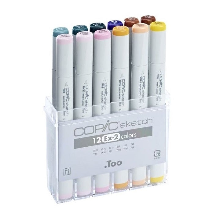 Flomasteri COPIC Sketch Ex-2 set od 12 kom