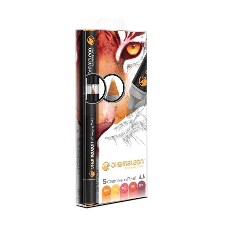 Flomasteri Chameleon Warm Tones - set od 5 kom