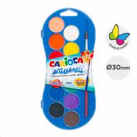 Carioca vodene boje – set od 12 boja sa četkicom