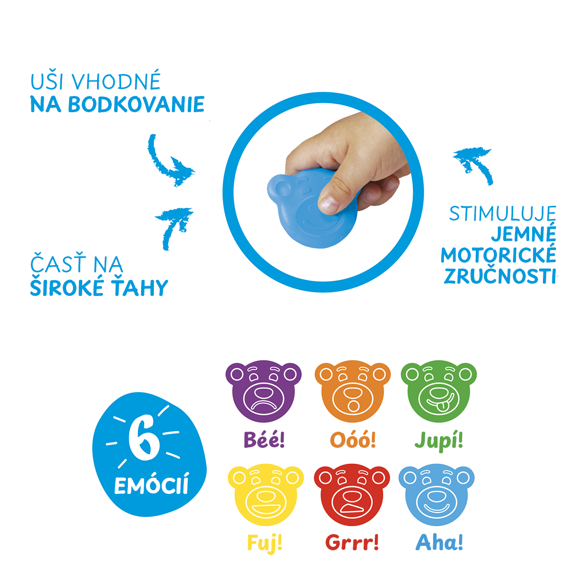 Carioca voštane bojice Baby Wild 2+, 8 kom