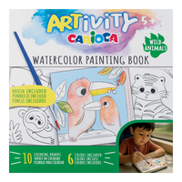 Carioca bojanka sa vodenim bojama ARTivity – Divlje životinje, 5+
