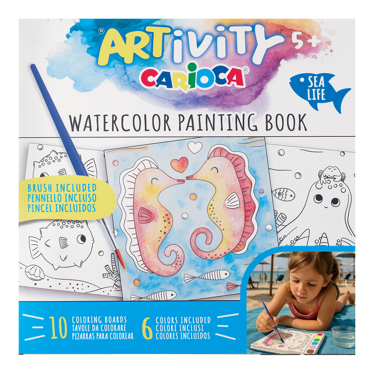 Carioca bojanka sa vodenim bojama ARTivity – Morski svet, 5+