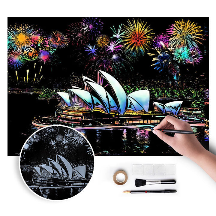Magična slika za grebanje - Sydney - 75x52 cm