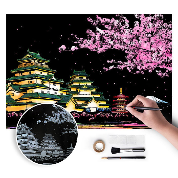 Magična slika za grebanje - Japan - 75x52 cm