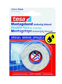 Dvostrano lepljiva penasta traka za ogledala tesa, bela, 19 mm