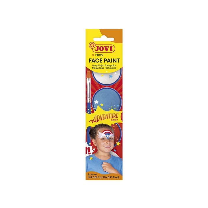 Set farbi za lice Adventure sa dodacima 3 k 8 ml