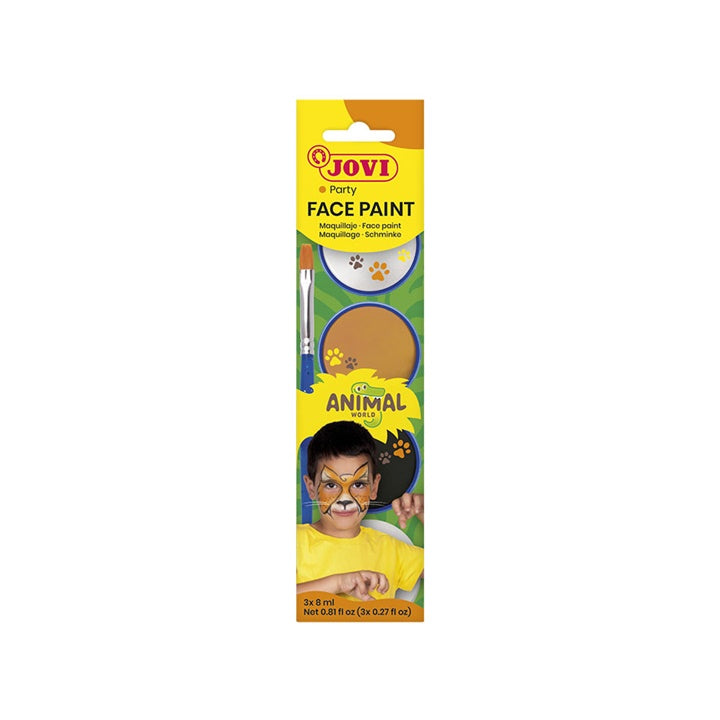 Set farbi za lice Animal sa dodacima 3 k 8 ml