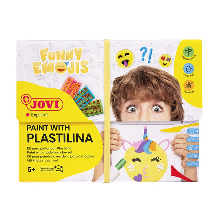JOVI set Funny Emojis - slikanje plastelinom