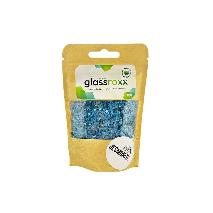 Glassroxx Jesmonit stakleni granulat 150 g – nebesko plava