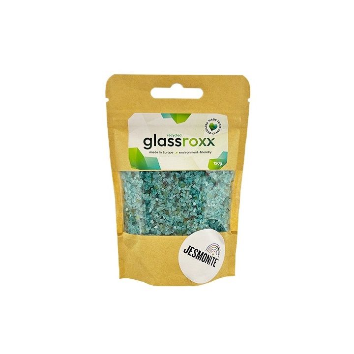 Glassroxx Jesmonit stakleni granulat 150 g – Tirkizno plava