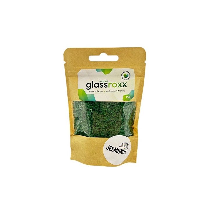 Glassroxx Jesmonit stakleni granulat 150 g – Lisnato zeleno
