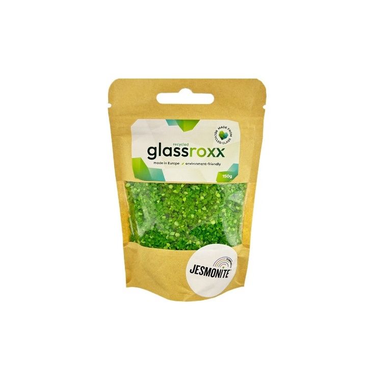 Glassroxx Jesmonit stakleni granulat 150 g – neon zelena