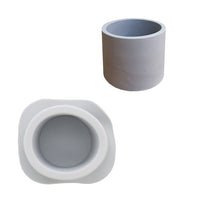 Silikonski kalup za livenje 10x6,8 cm - okrugla saksija za cveće