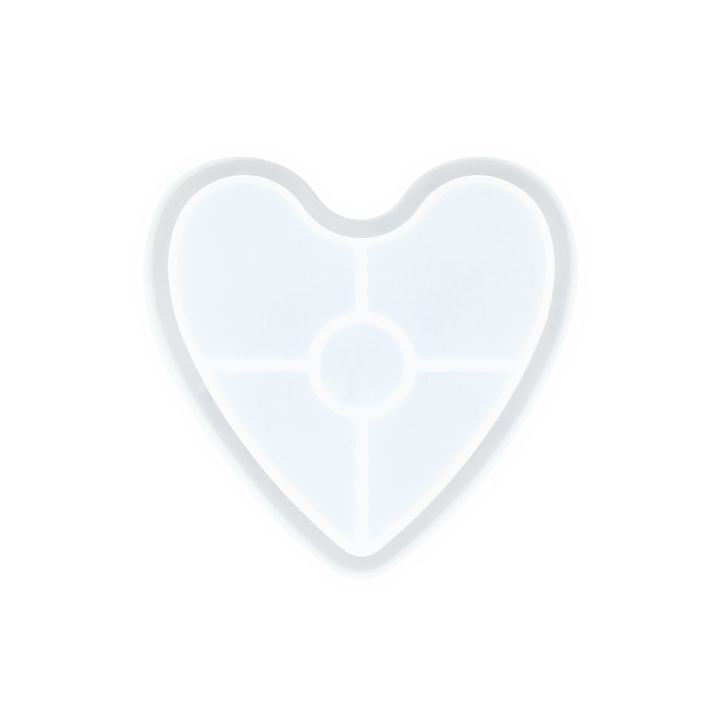 Silikonski kalup za livenje 11,5x10x1,6 cm - Poslužavnik u obliku srca