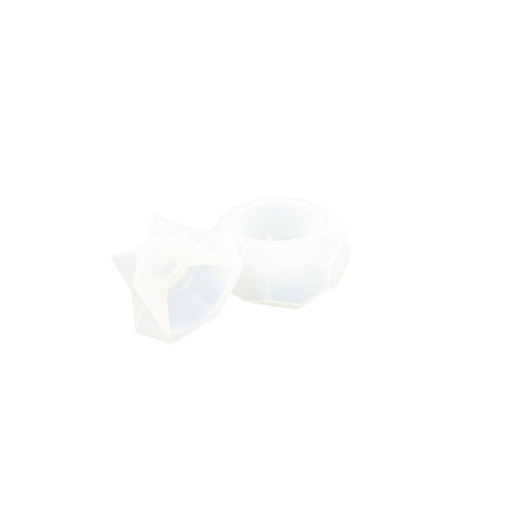 Silikonski kalup za livenje 9,1x4,5x4 cm - fasetirana kutija za nakit