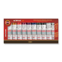 KOH-I-NOOR Acrylic 10 - Set akrilnih boja sa srednjim slojem i razređivačem