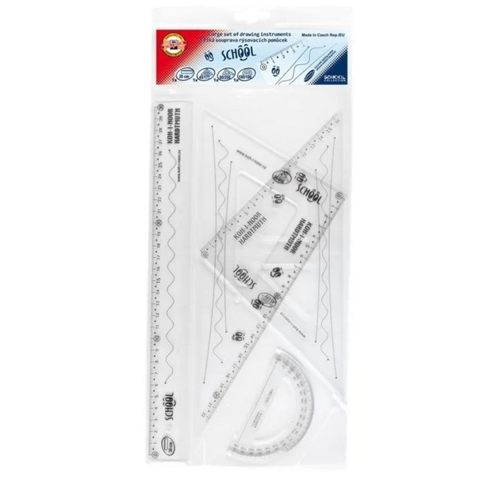 KOH-I-NUR Veliki set za geometriju / 4 dela, školski razred