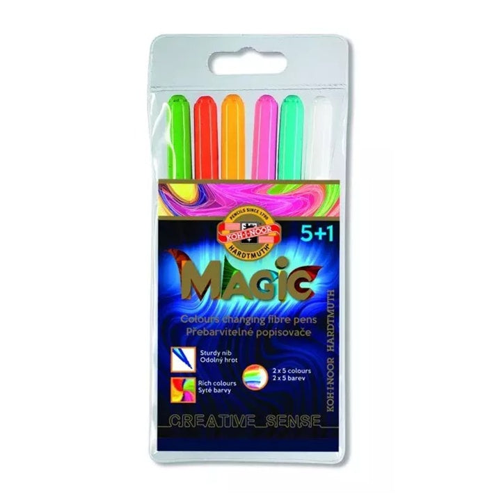Set magičnih markera koji menjaju boje, 5+1