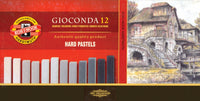 Uljane pastele GIOCONDA HARD sive nijanse - 12 kom