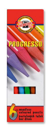 Set pastelnih olovki u lakovanom omotu PROGRESSO - 6-delni