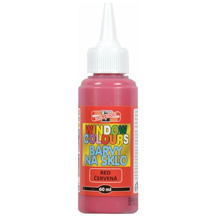 KOH-I-NOOR Boje za staklo 60 ml – Crvena