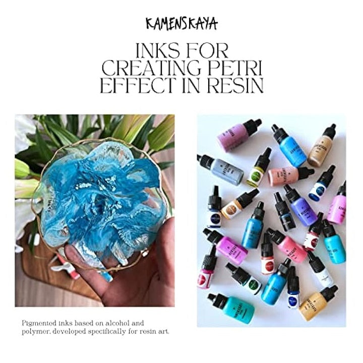 Mini set PETRI INKS KAMENSKAYA za smolu 13 k 5 ml