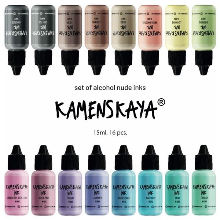 Set alkoholnih mastila NUDE KAMENSKAYA 16 k 15 ml