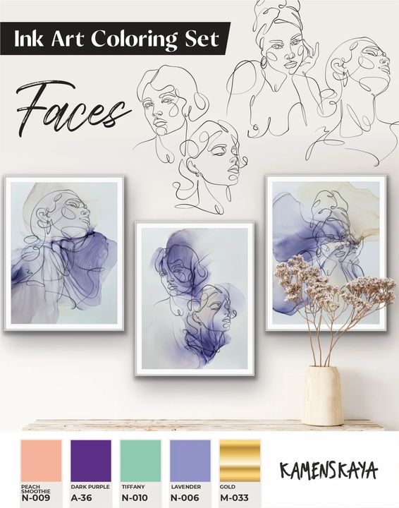 Set mastila Kamenskaia 'Faces'