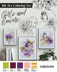 Set mastila KAMENSKAYA 'GIRLS AND FLOWERS'