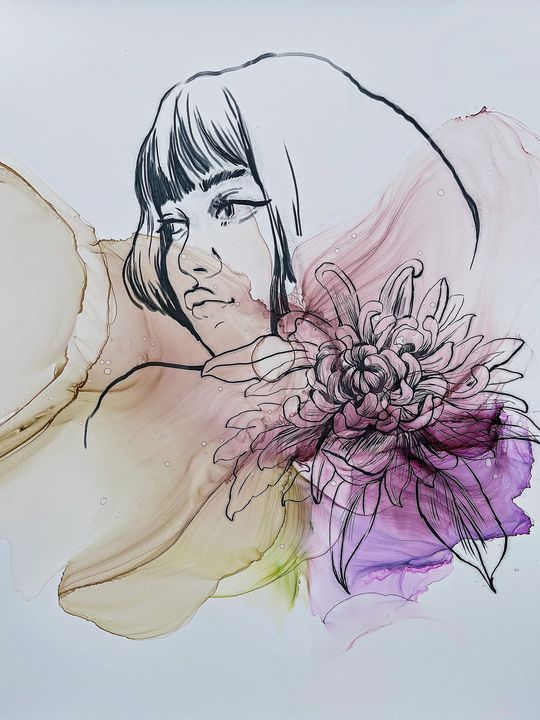 Set mastila KAMENSKAYA 'GIRLS AND FLOWERS'