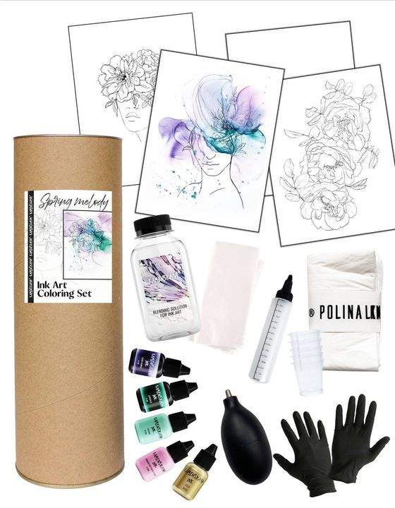 Ink set KAMENSKAYA 'SPRING MELODY'