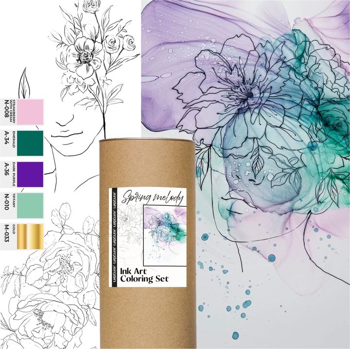 Ink set KAMENSKAYA 'SPRING MELODY'