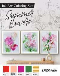 Ink set KAMENSKAYA 'SUMMER FLOWERS'