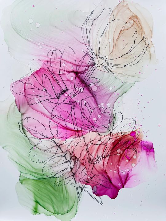 Ink set KAMENSKAYA 'SUMMER FLOWERS'