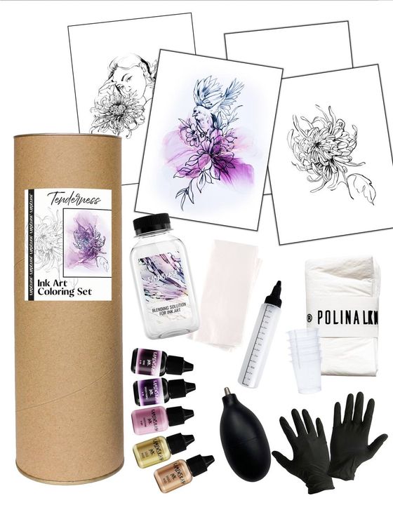 Ink set KAMENSKAYA 'TENDERNESS'