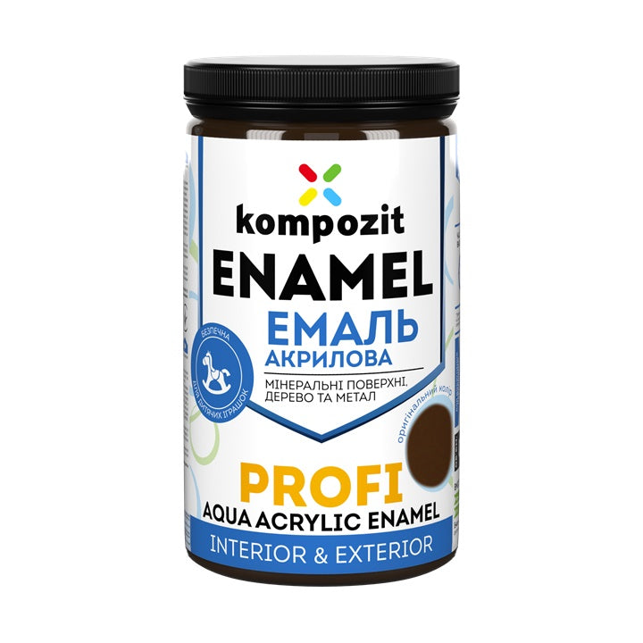 Akrilni emajl KOMPOZIT PROFI Gloss 0,3 l – Braon