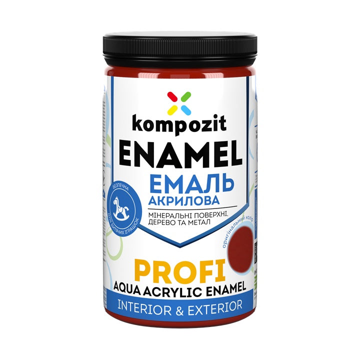 Akrilni emajl KOMPOZIT PROFI Gloss 0,3 l – Crveni