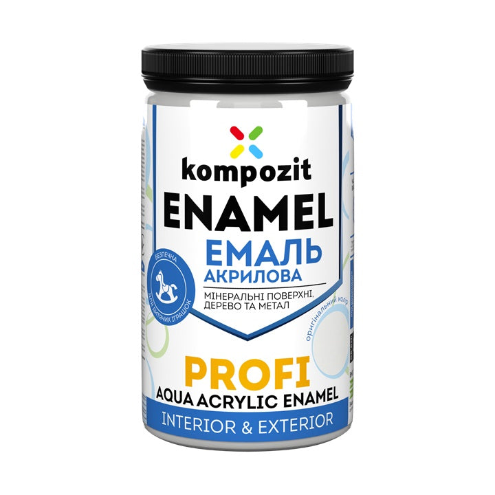 Akrilni emajl KOMPOZIT PROFI Gloss 0,3 l – beo