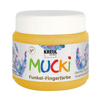 Boje za slikanje prstima svetlucave 150 ml MUCKI