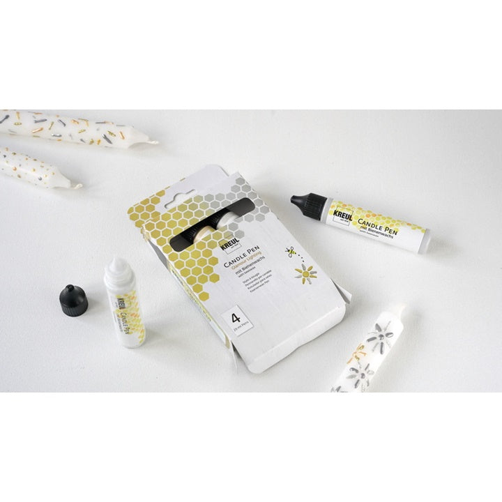Boja za sveće Candle pen KREUL - set glamour 4 x 29 ml