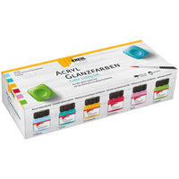 Set sjajnih akrilnih boja KREUL 6x20 ml + četkica