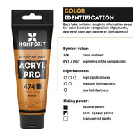 ACRIL PRO METALLIC Set akrilnih boja