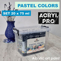 ACRIL PRO kompozitni set pastelnih akrilnih boja