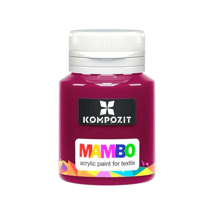 MAMBO akrilna boja za tekstil i kožu 20 ml – 09 Bordo